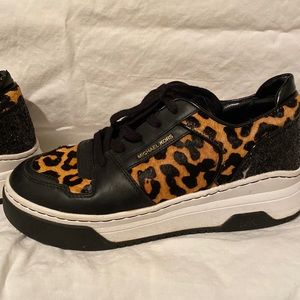 Michael Kors leopard print sneakers